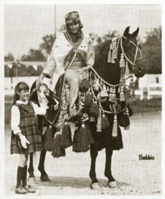 Fa-Rousse in one of his many show photos. From Arabian Horse World - March 1969, page 27.