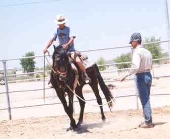 Randy Sandidge on the safety line